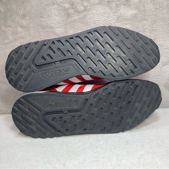 Adidas Multix Logo Print Vivid Red White Black Shoes GZ3534 Men's Sz 11.5